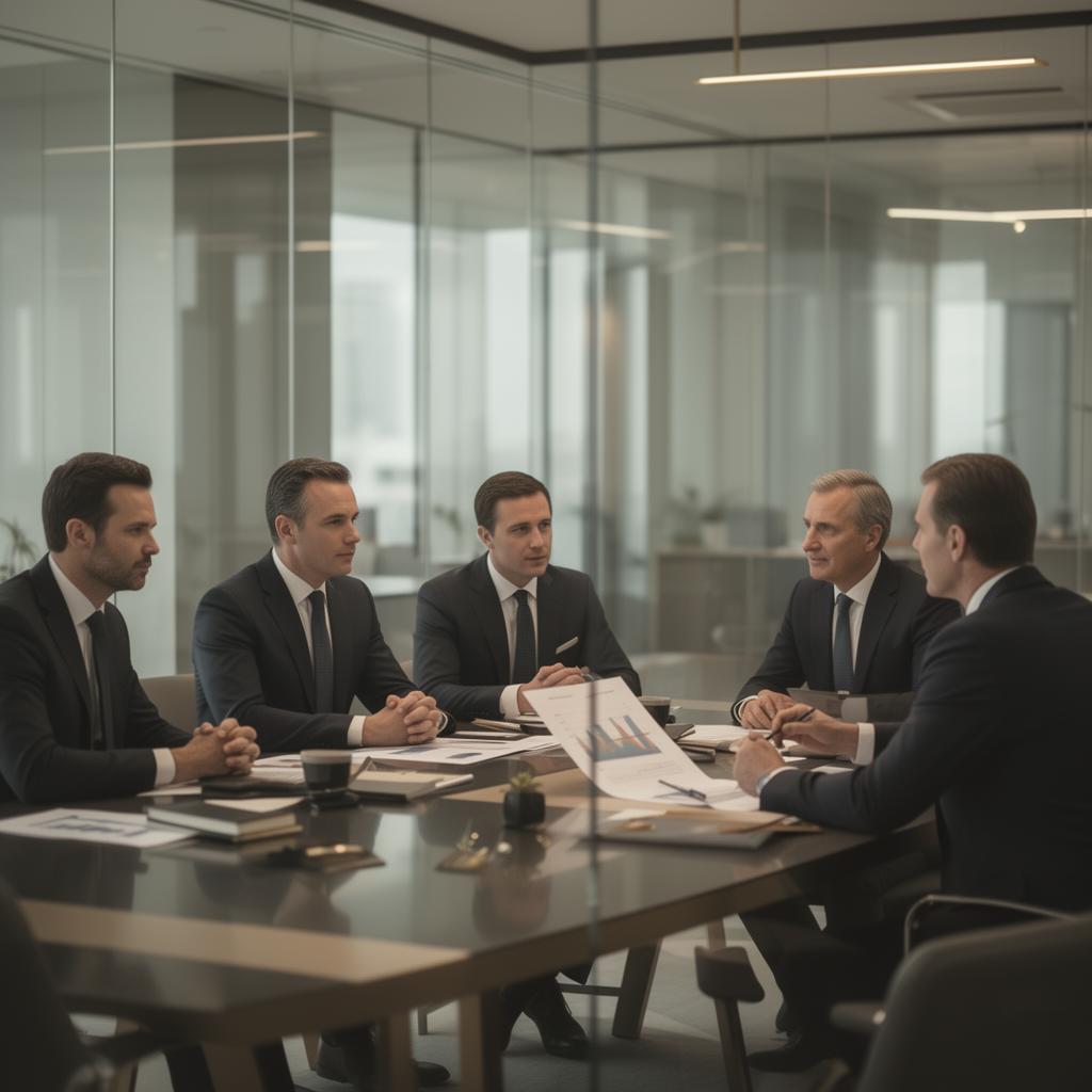 Especialistas em consultoria cambial em reunião